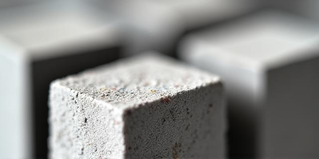 Blocchi di calcestruzzo ecologico con plastica riciclata